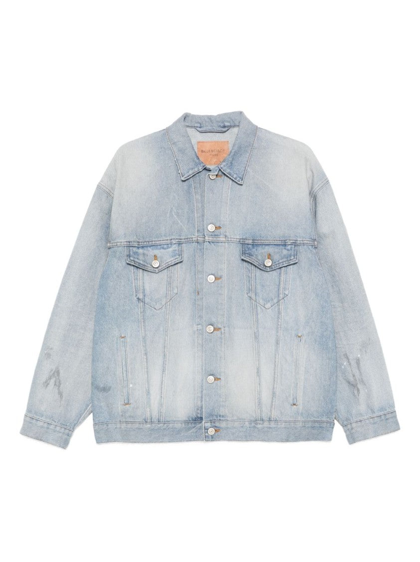 Balenciaga Light Washed Oversized Denim Jacket