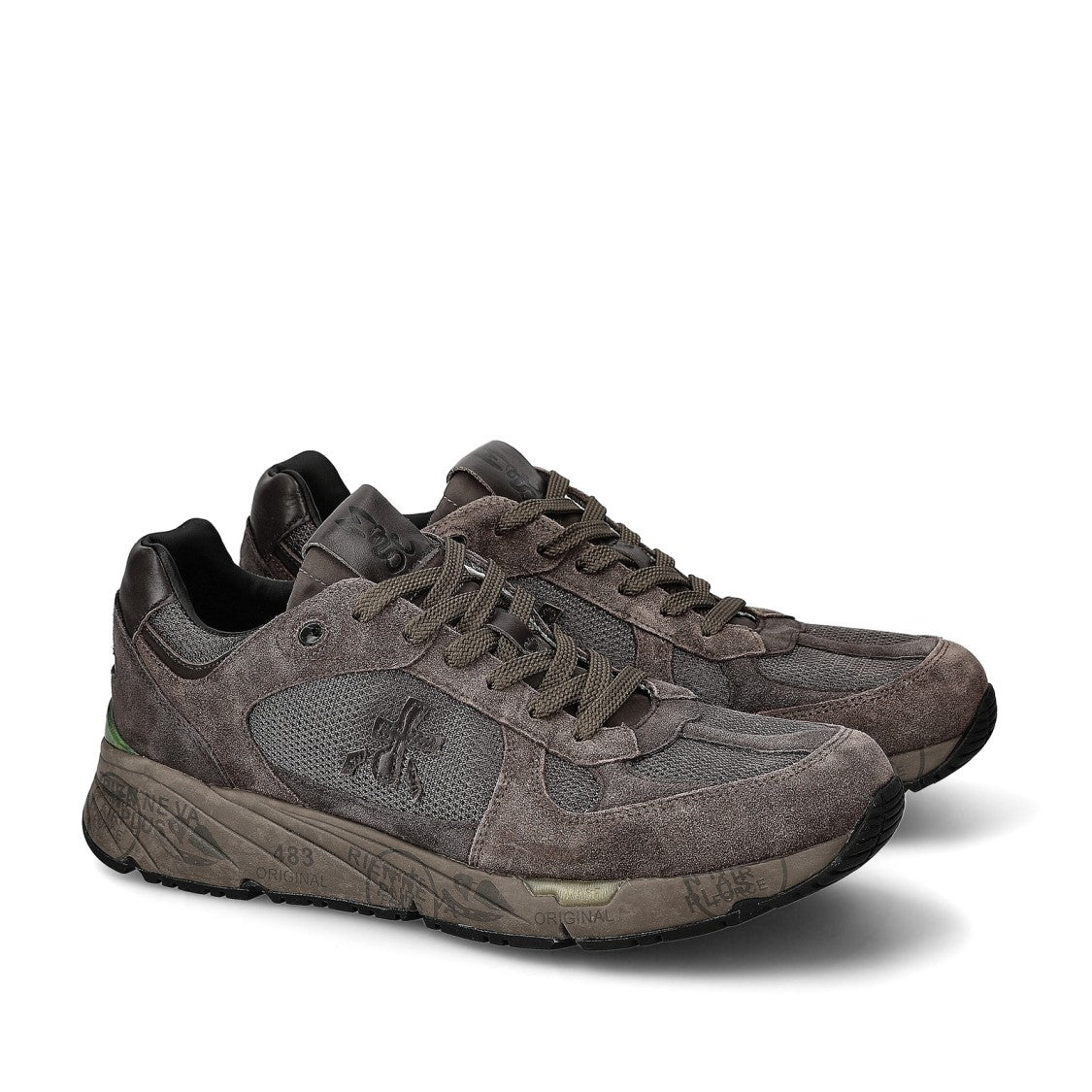 Premiata Mase Sneakers In Brown Suede