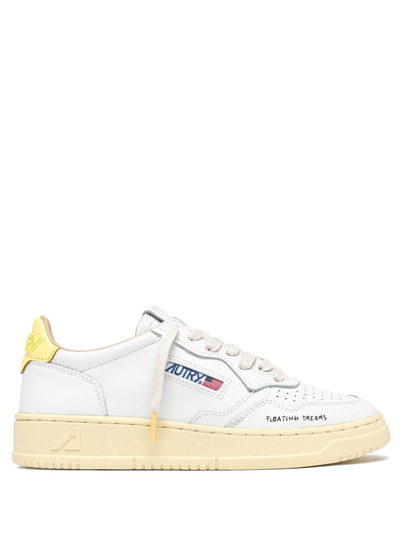 Autry Low-Top Leather Sneakers With Vintage Aesthetic