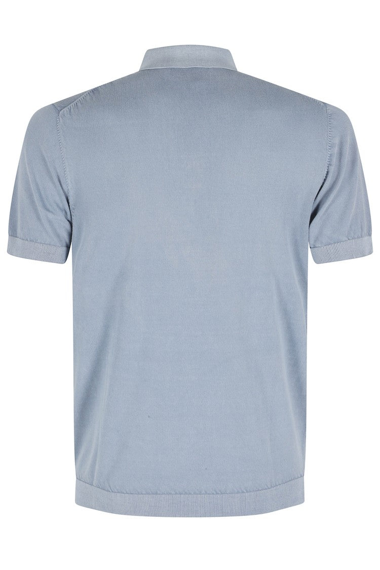L.B.M. Light Blue Classic Cotton Polo Shirt