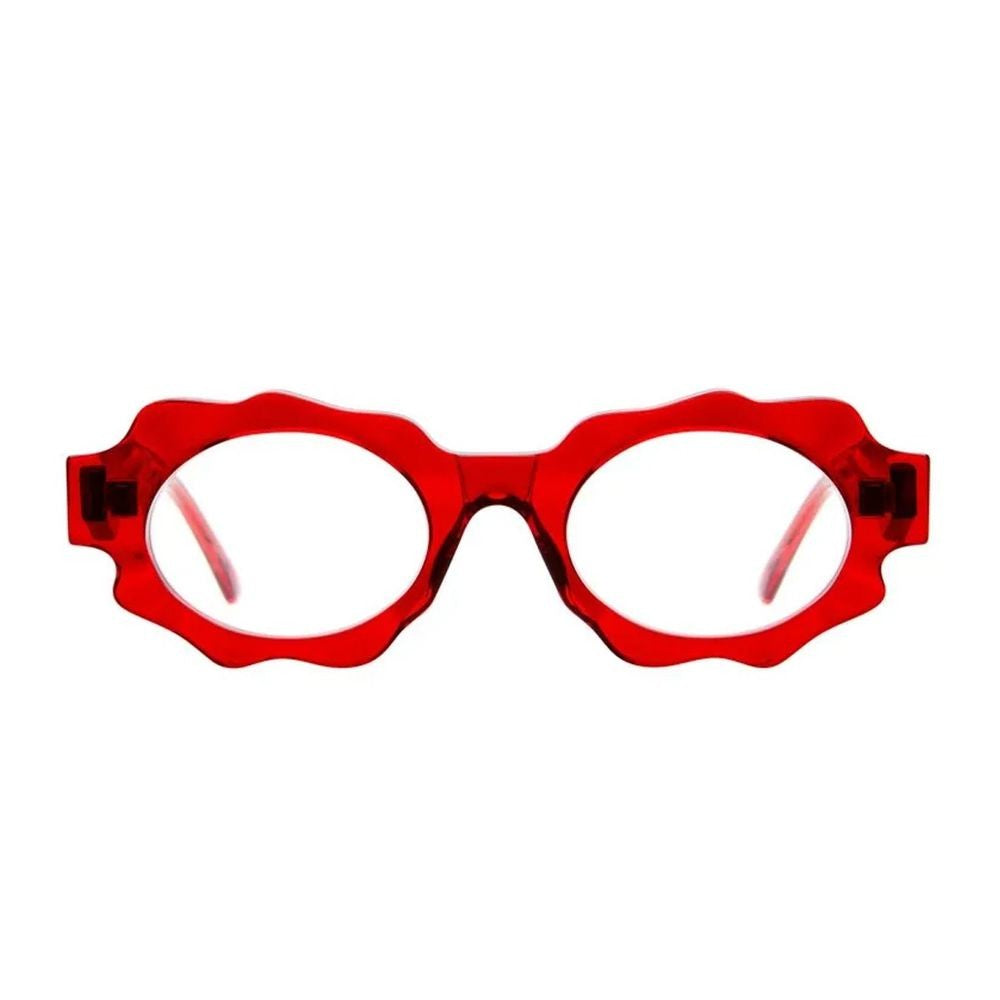 Kuboraum Mask G7 Ruby Transparent Ruby Red Acetate Mask Sunglasses