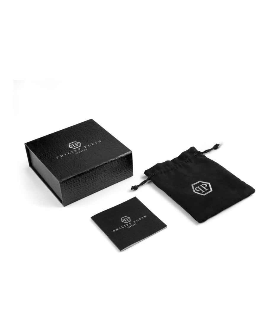 Philipp Plein Plein Safety Pin Cable Chain Necklace