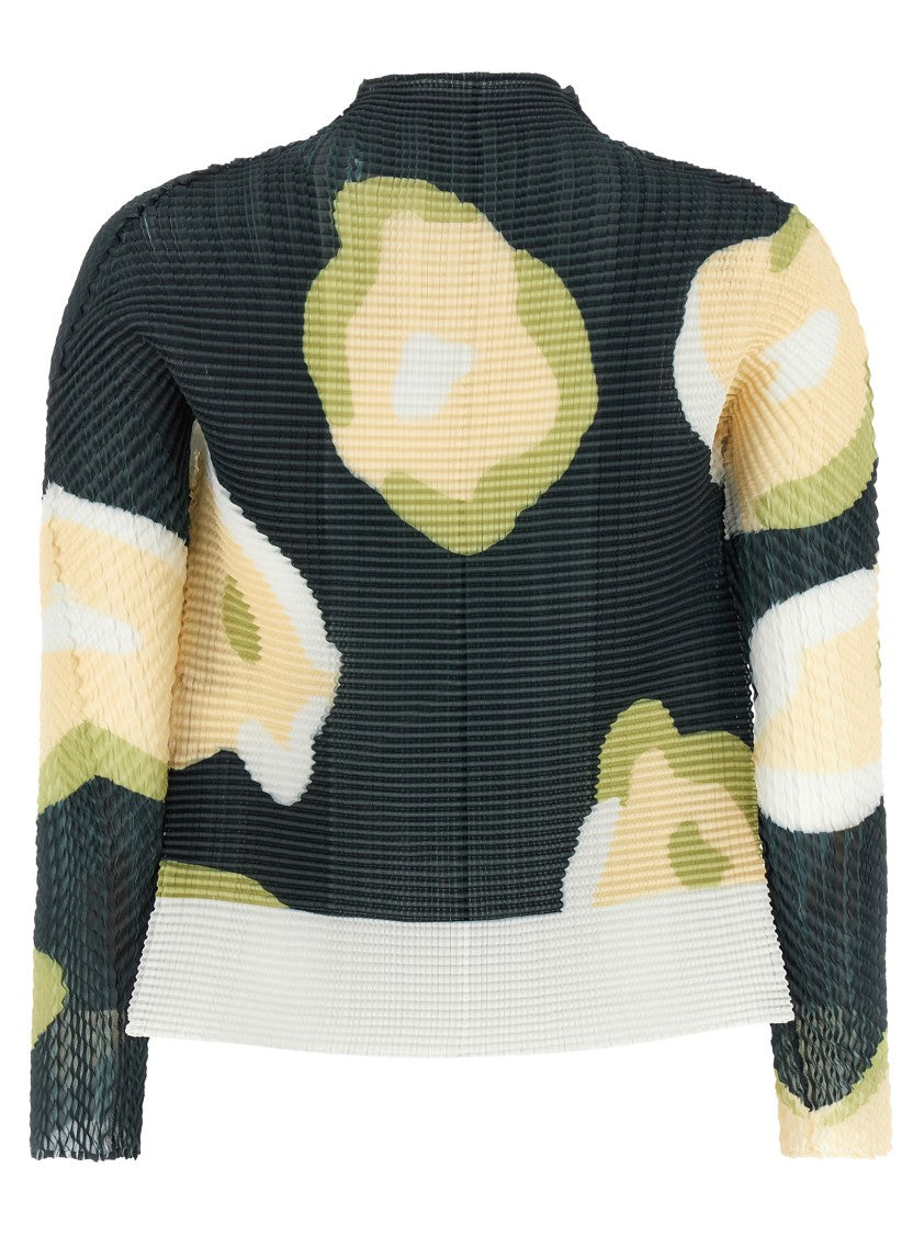 Issey Miyake 'Verve Pleats Top' Cardigan
