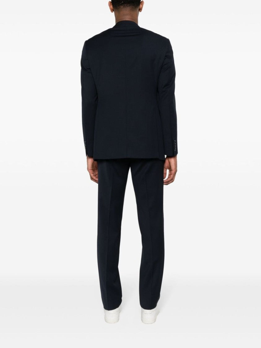 Giorgio Armani Blue Tailored Virgin Wool Suit