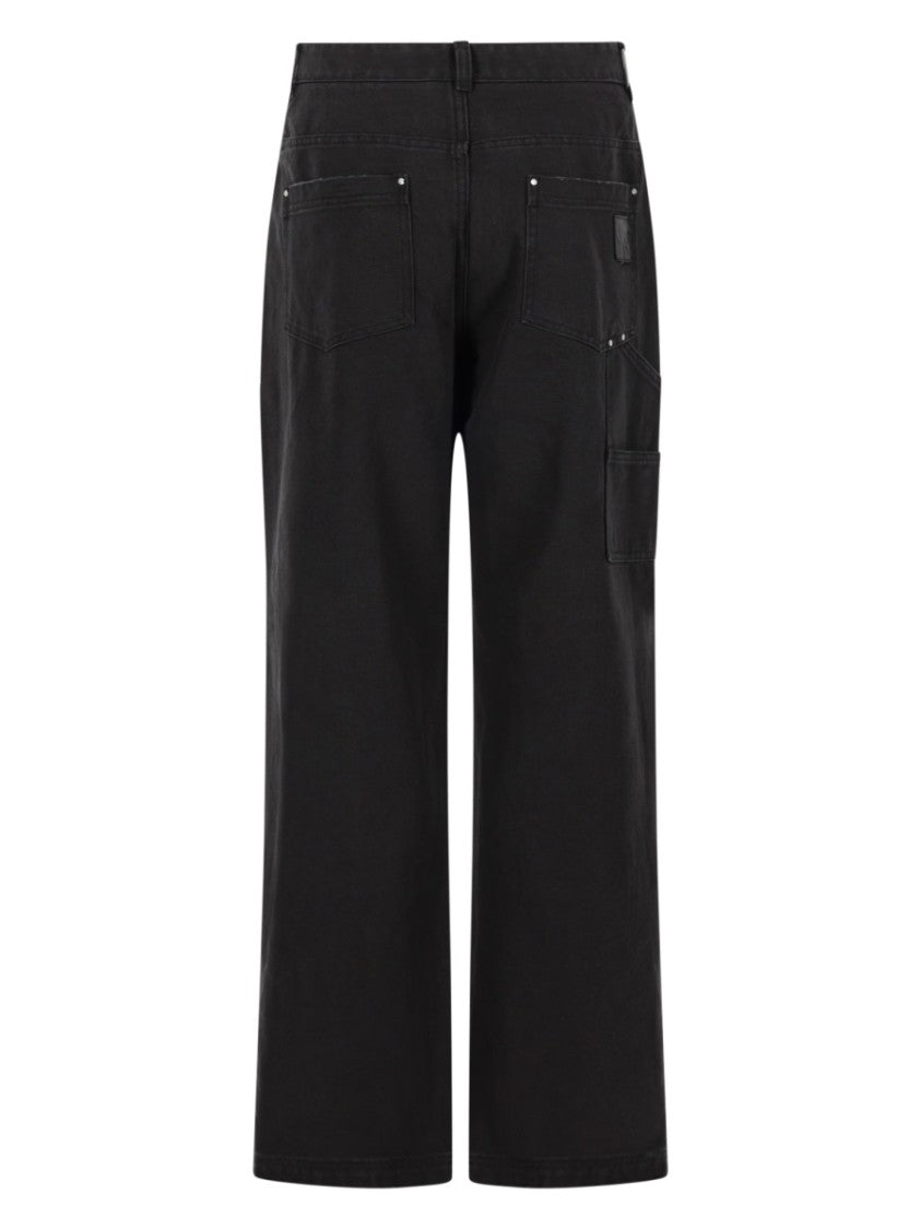 Represent Carpenter Relaxed Wide-Leg Utility Trousers Pants