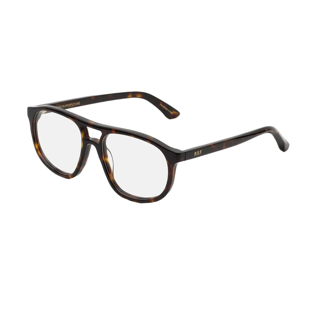 Retrosuperfuture Number 127 Havana Havana Acetate Pilot Sunglasses