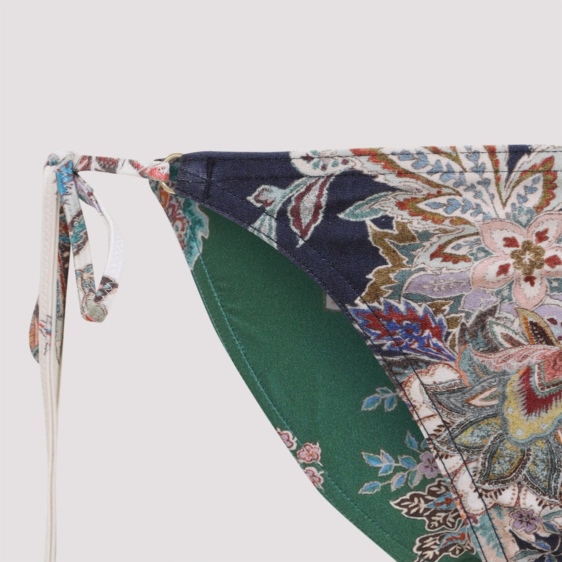 Zimmermann Floral Triangle Bikini With Adjustable Ties