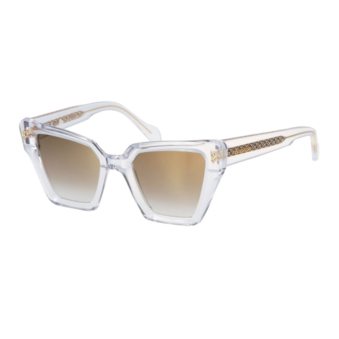 Kador Gold Vanessa Glamour Gradient Angular Sunglasses