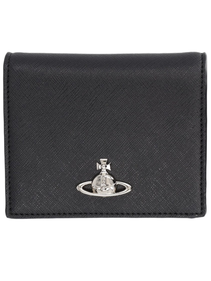 Vivienne Westwood Black Textured Polyester Wallet