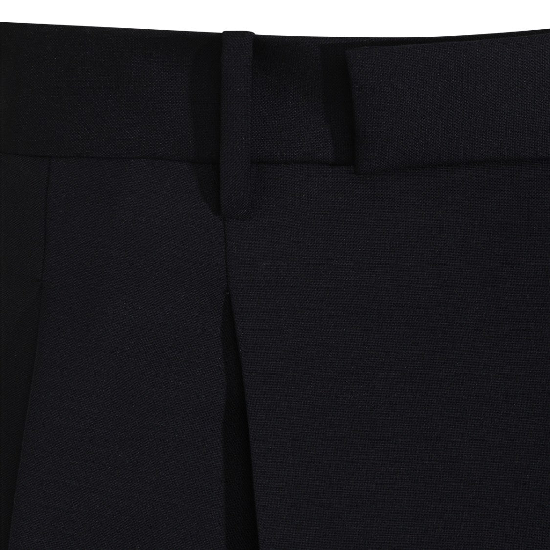 Jil Sander Dark Blue Wool Shorts
