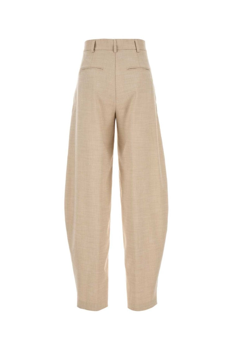 The Andamane Beige Stretch Polyester Blend Pant