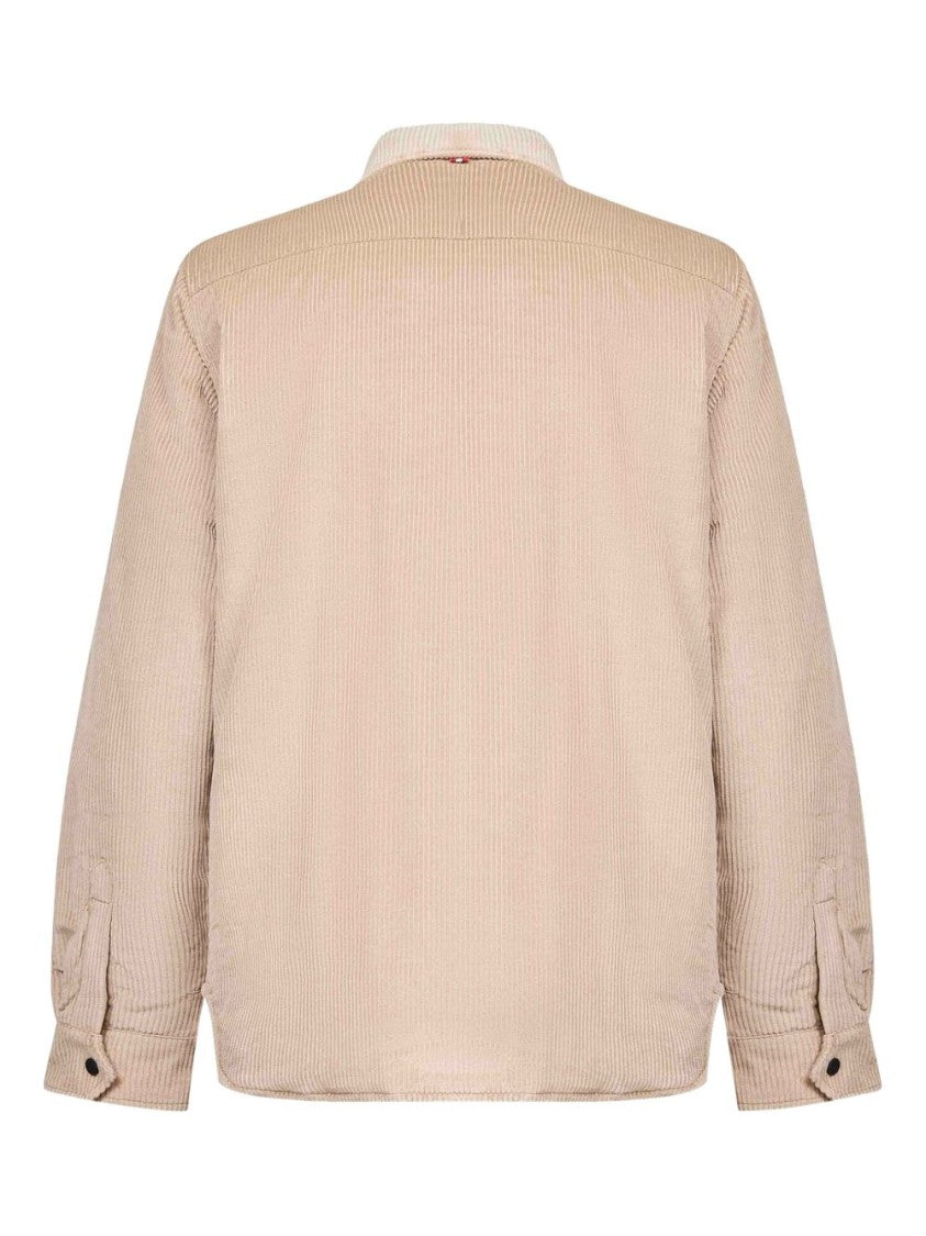 Mc2 Saint Barth Beige Corduroy Shirt