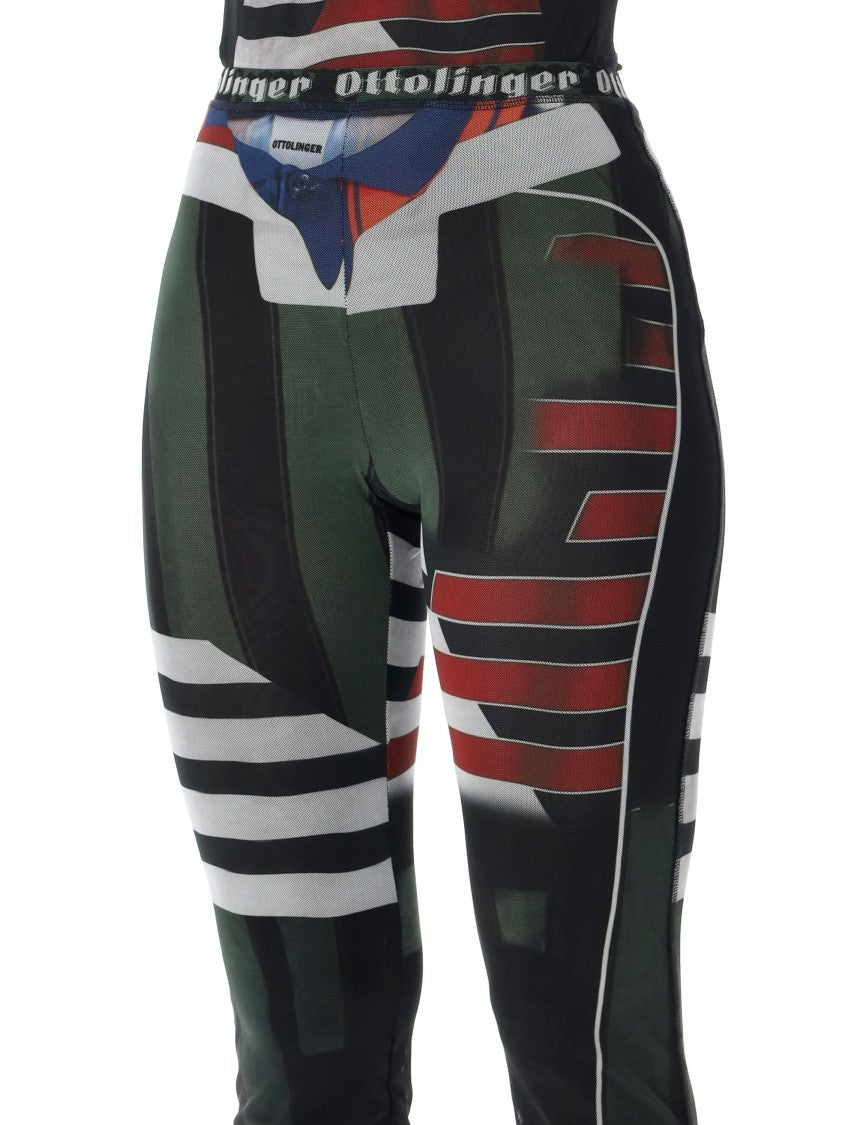 Ottolinger Leggins Mesh Printed Fitted Leggings