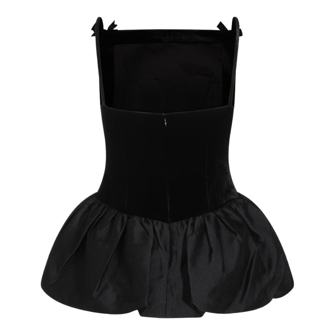 Self-Portrait Black Structured Bow Strap Top