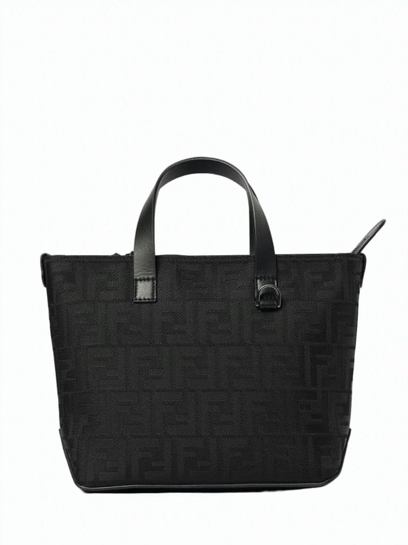 Fendi Structured Fabric Shoulder Bag