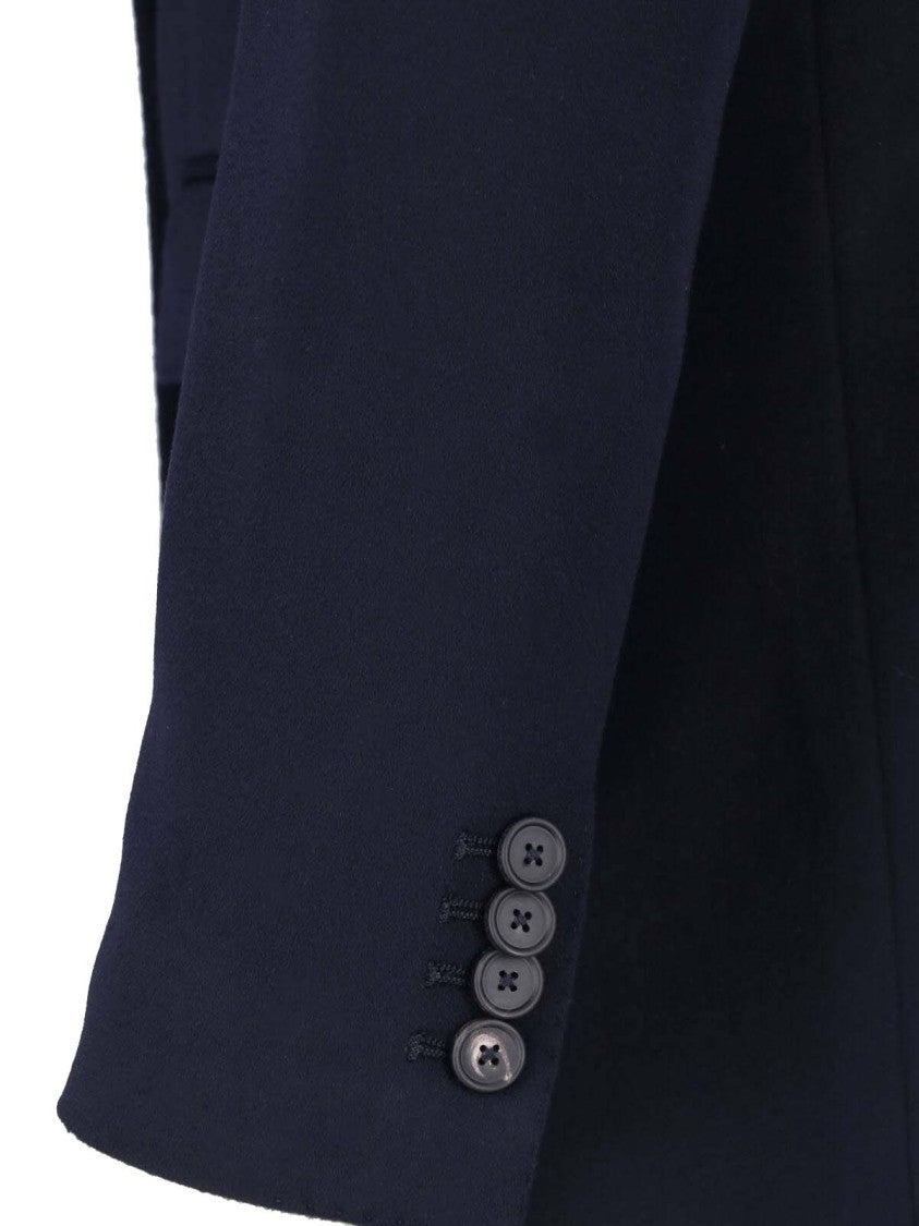 Tagliatore Navy Blue J-Jasmine Double-Breasted Cashmere Blazer