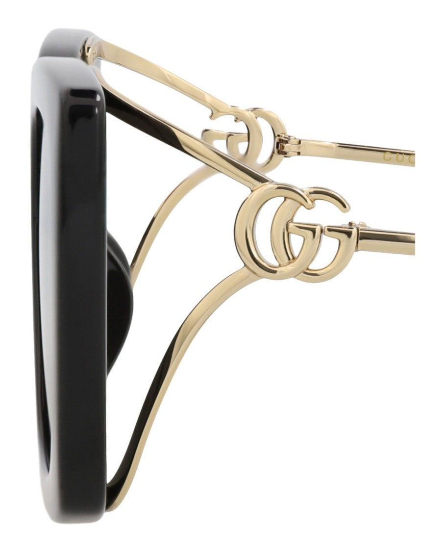 Gucci Square-Frame Injection Sunglasses
