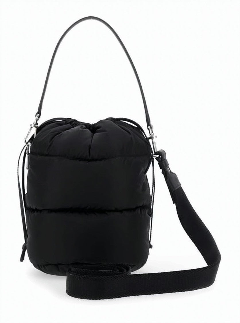 Moncler Quilted Puffer Bucket Bag With Detachable Strap