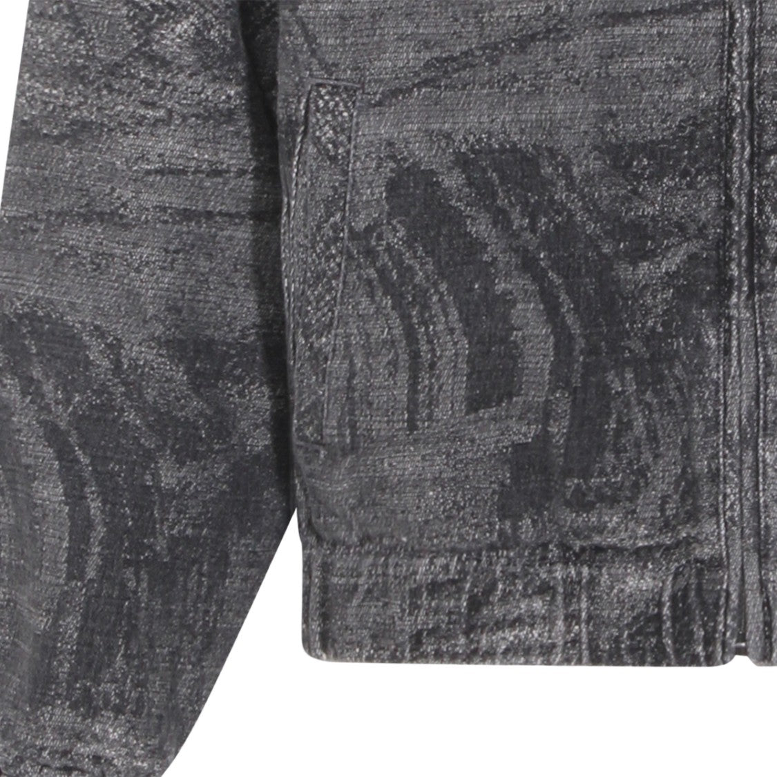 Daily Paper Structured Blue Denim Jacket With Timeless Design