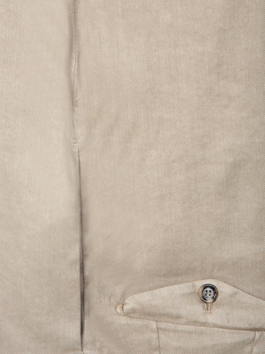 Dell'oglio Two-Piece Beige Suit With Tailored Jacket