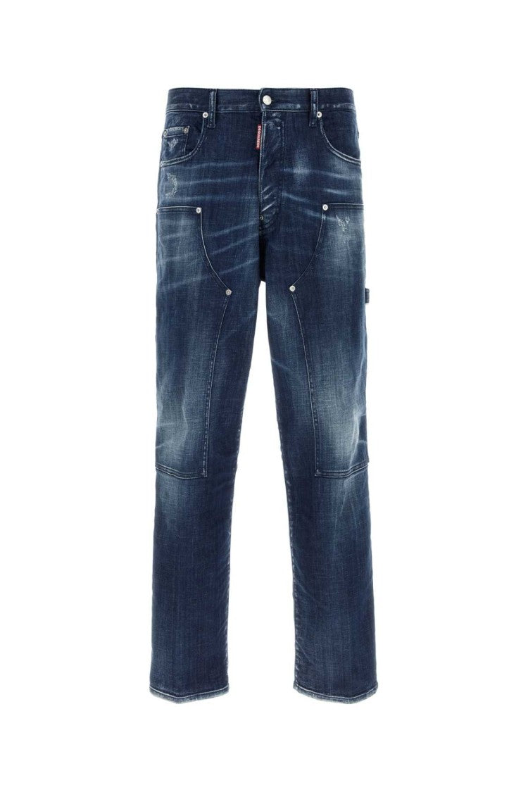 Dsquared2 Stretch Denim Loose Carpenter Jeans