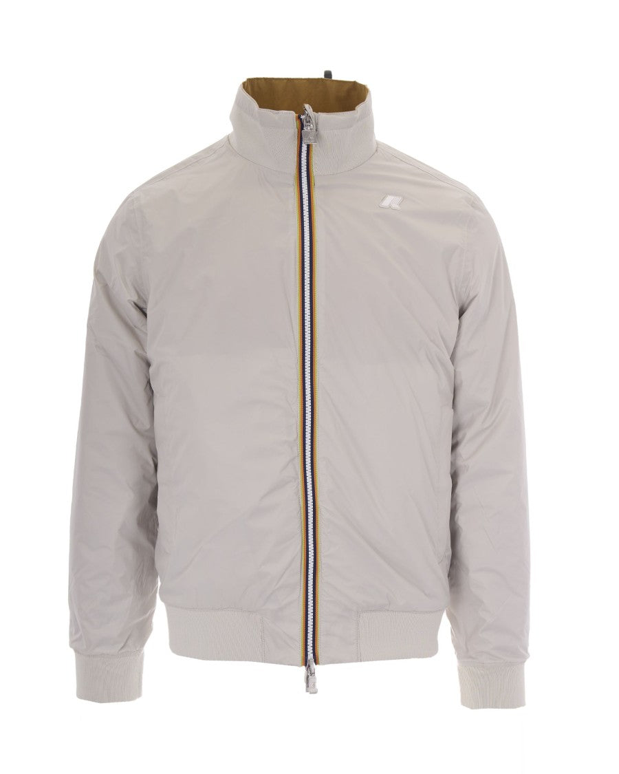 K-Way Reversible Cotton Blend And Recycled Nylon Jacket