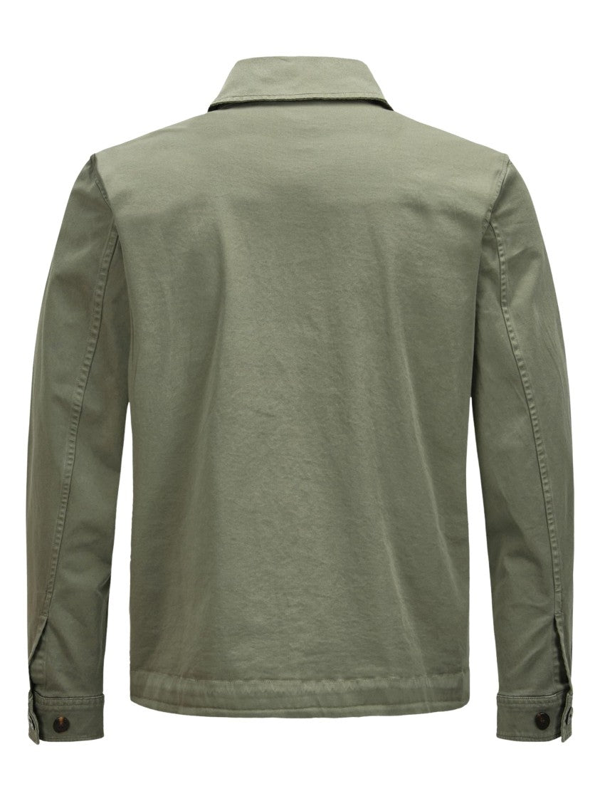 Woolrich Classic Olive Green Buttoned Chore Jacket