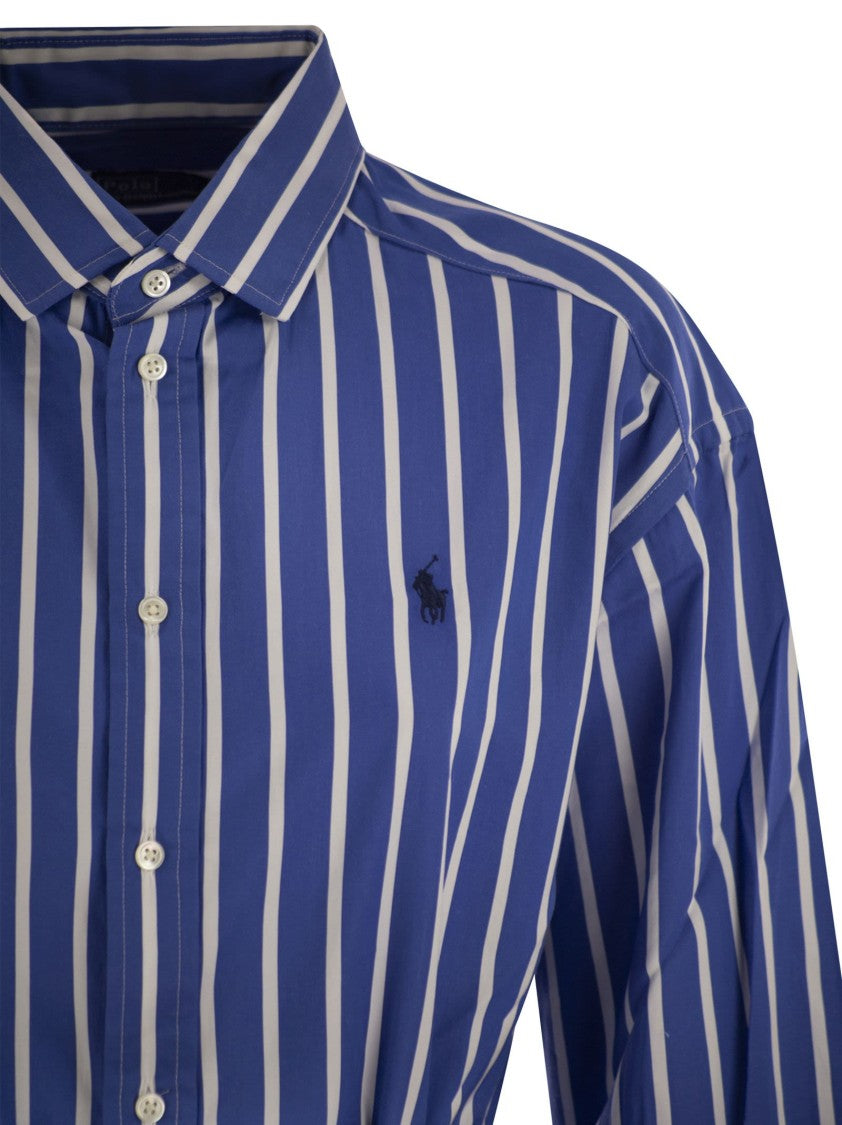 Polo Ralph Lauren Striped Chemisier With Belt