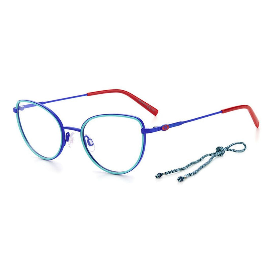 M Missoni Mmi 0061 Cat-Eye Steel Sunglasses With Turquoise Accents