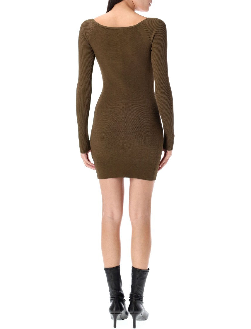 Diesel M-Vera Ribbed Knit Mini Dress