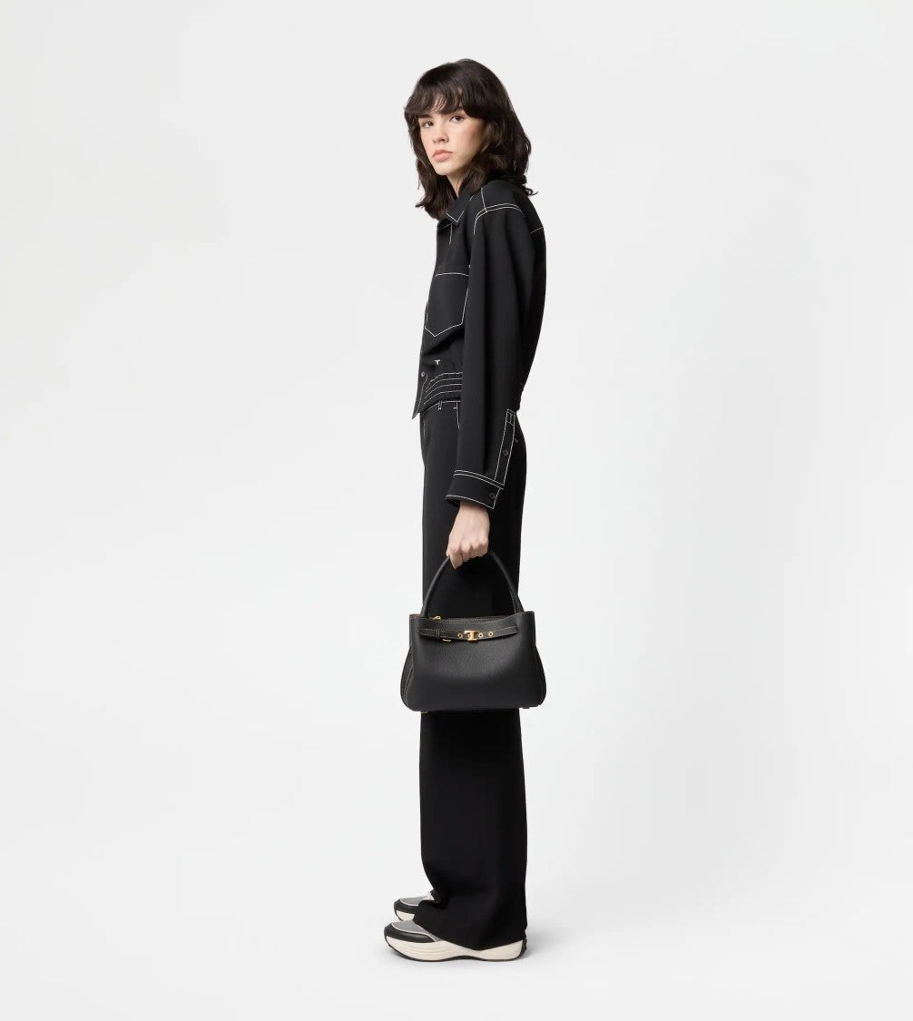 Tod's Black Tim Top Handle Mini Bag