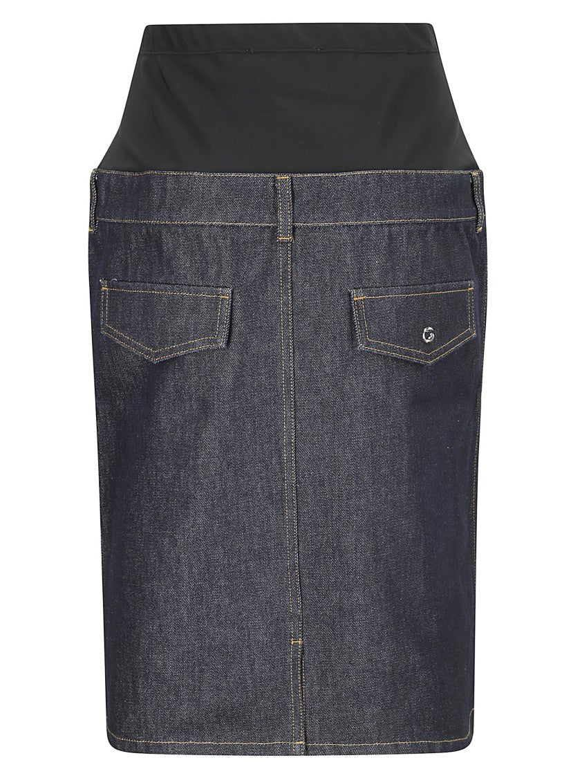 Coperni Stretch Fabric Midi Skirt