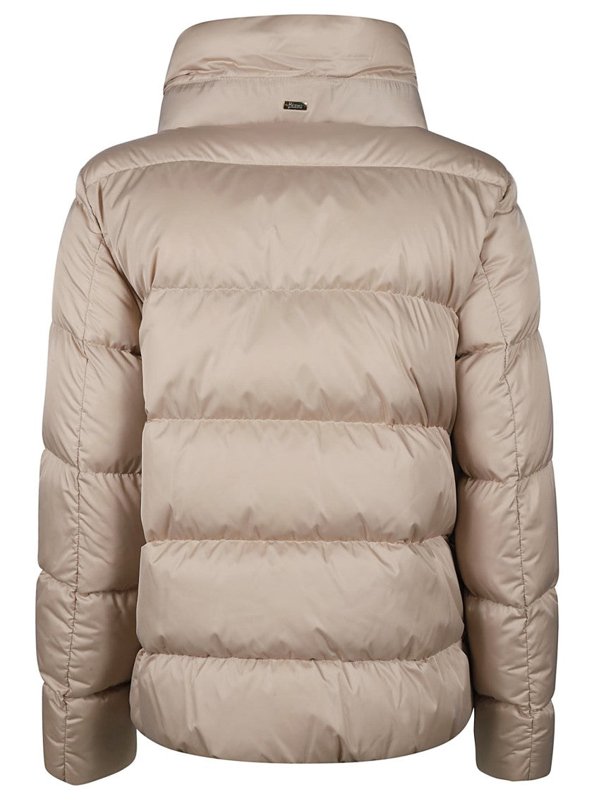 Herno Down Cape Quilted Polyester Cape