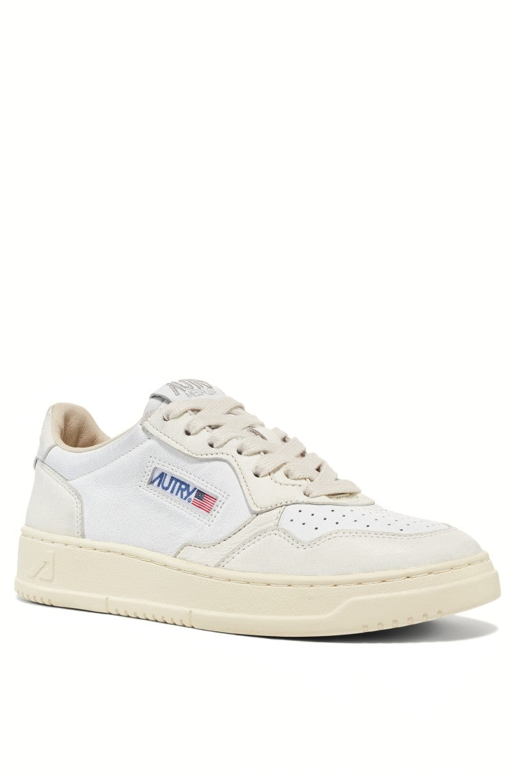 Autry Women’S Medalist Goat Leather Soft Bicolor Sneakers