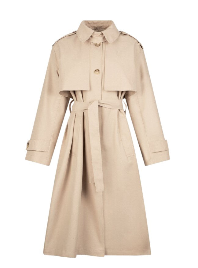 Liu Jo Beige Cotton Gabardine Trench Coat