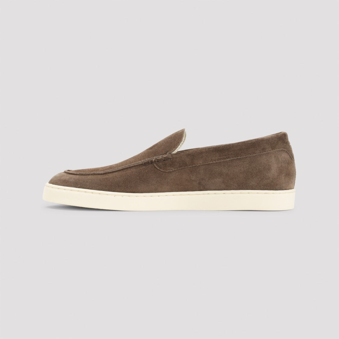 Brunello Cucinelli Rich Brown Suede Loafers