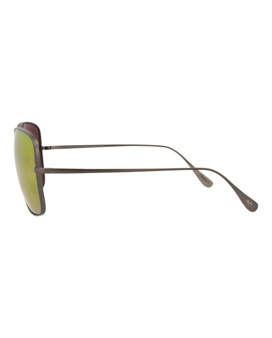 Maui Jim Square-Frame Titanium Sunglasses