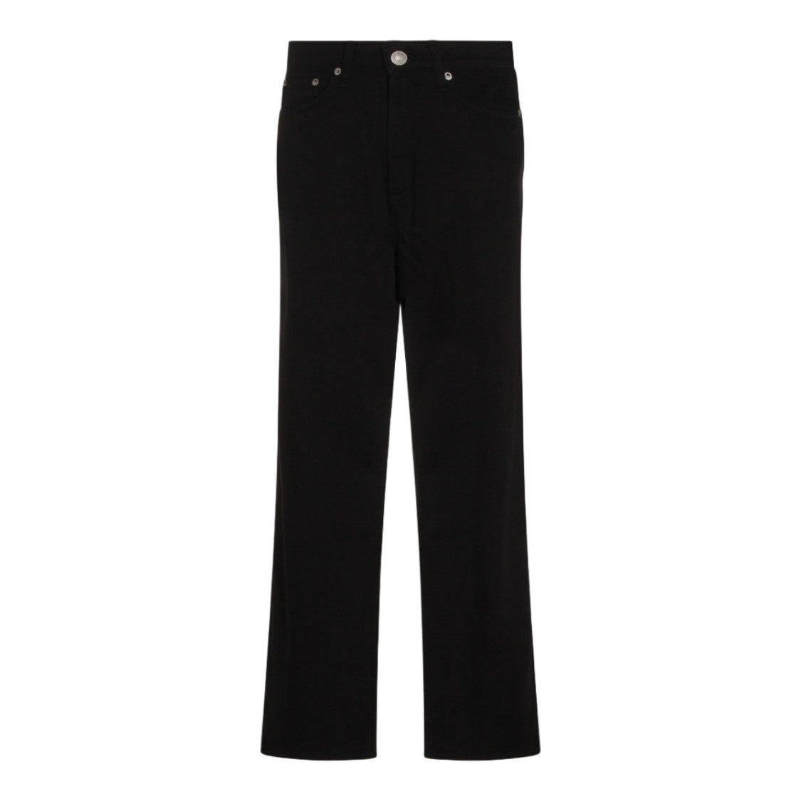 Rag & Bone Straight-Leg Black Jeans With Mid-Rise Waist And Minimalist Design