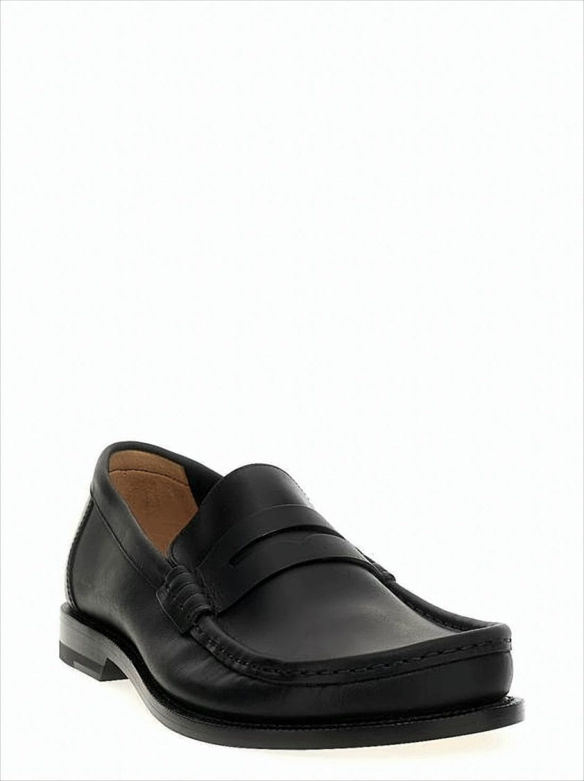 Loewe Calf Leather Loafers With Classic Penny Strap