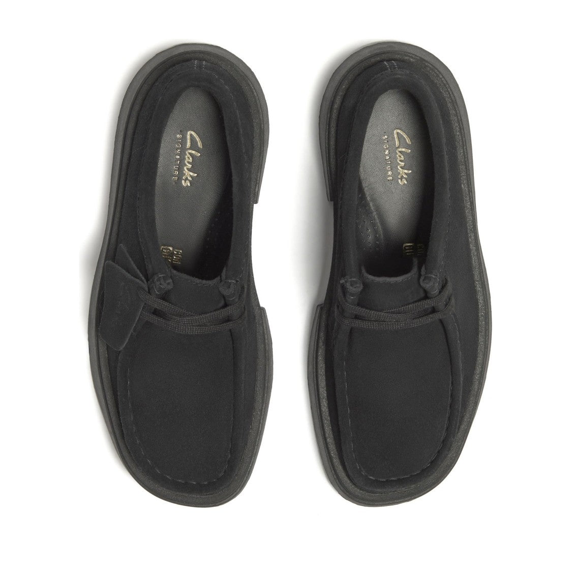 Clarks Torview W Black Low-Profile Suede Sneakers
