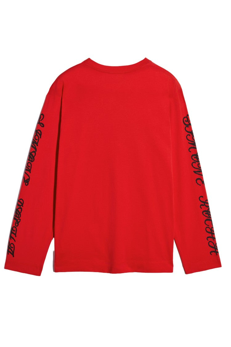 Simone Rocha Dim Sum Logo Print Long Sleeve T-Shirt