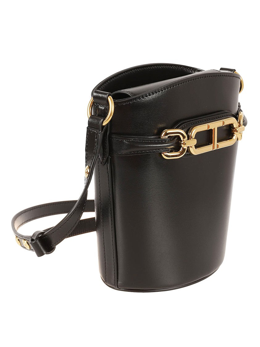 Tom Ford Structured Leather Shoulder Bag With Gold-Tone Hardware
