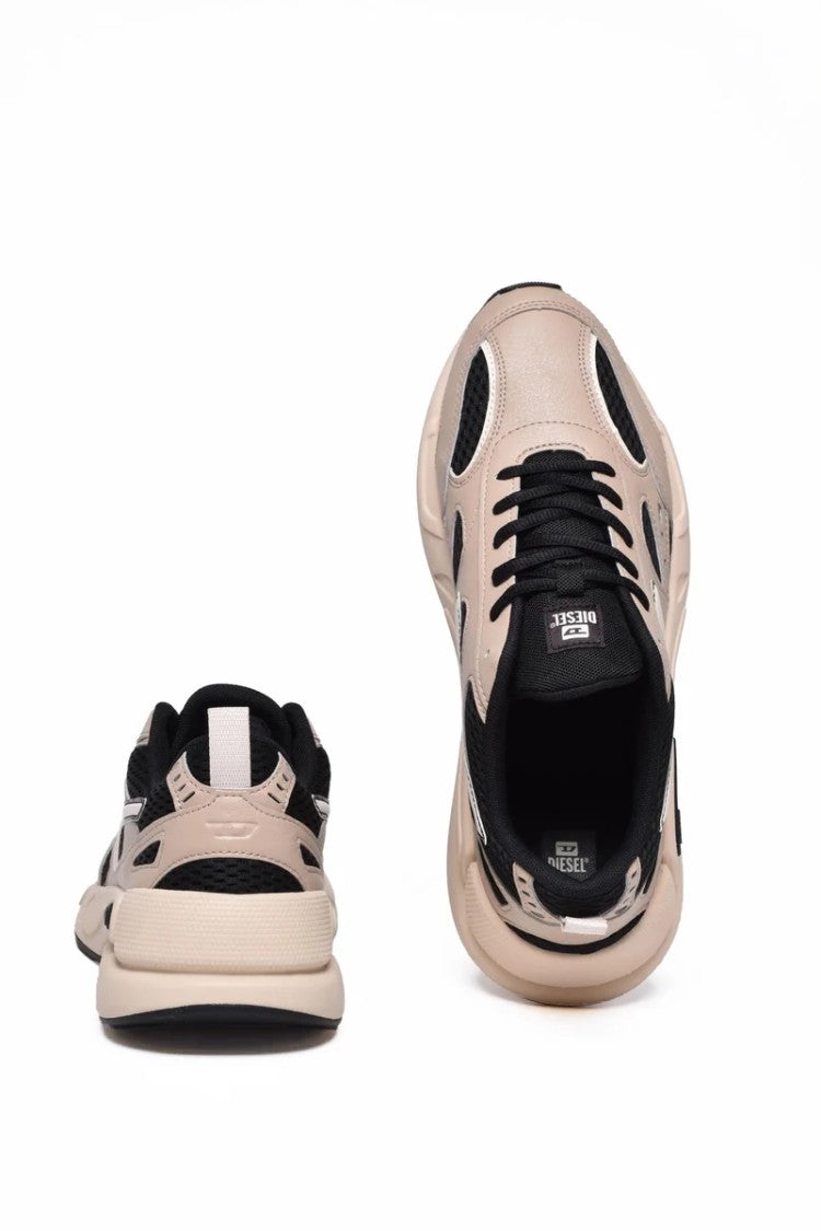 Diesel Beige Men Polyester Serendipity Sport Sneakers