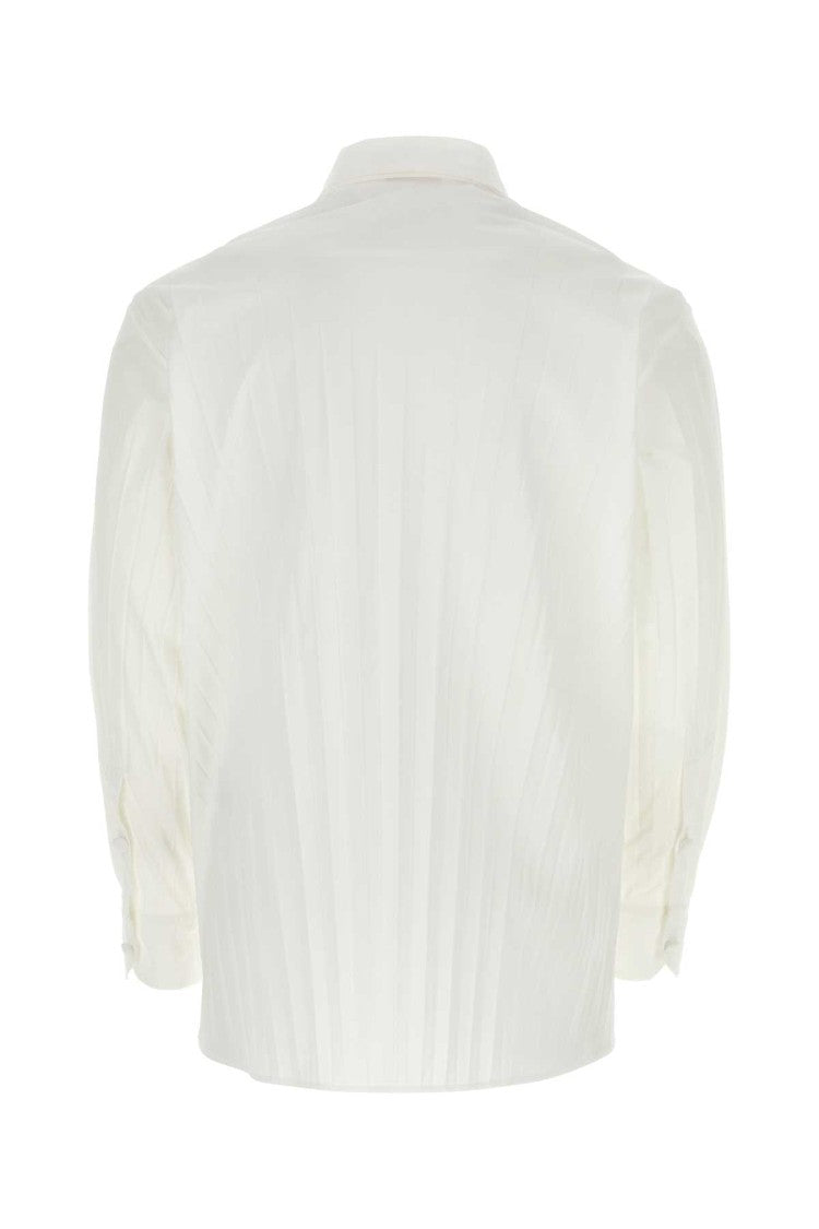 Valentino Garavani White Tech Nylon Oversize Shirt