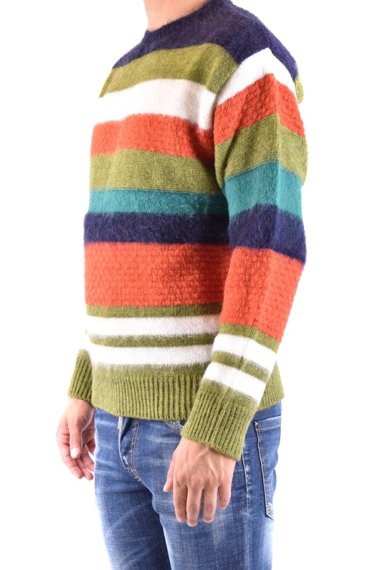 Dsquared2 Multicolor Horizontal Stripe Knit Sweater