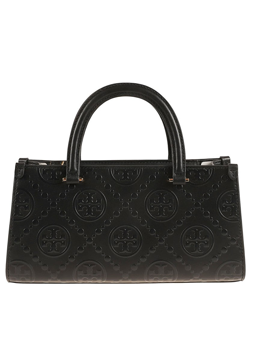 Tory Burch Embossed Leather Satchel With Microfiber Lining