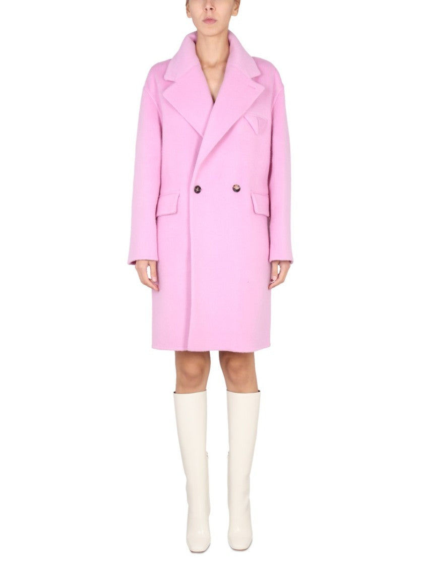 Bottega Veneta Double-Face Coat With Button Closure And Unlined Design
