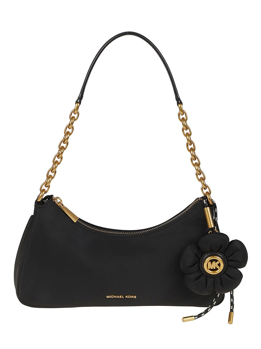 Michael Kors Medium Chain Charm Recycled Nylon Pochette Shoulder Bag