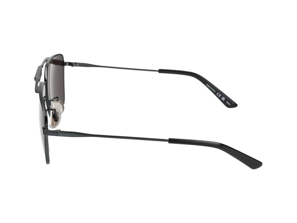 Balenciaga Grey Bb0246sa Metal Aviator Sunglasses