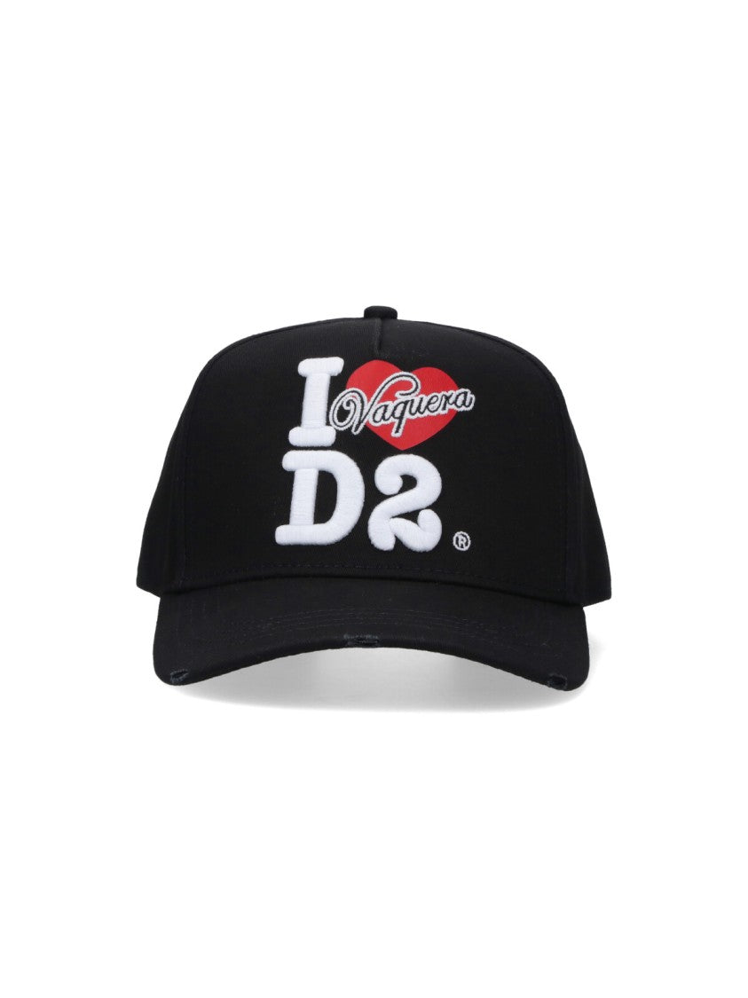 Dsquared2 Logo Baseball Cap – Black